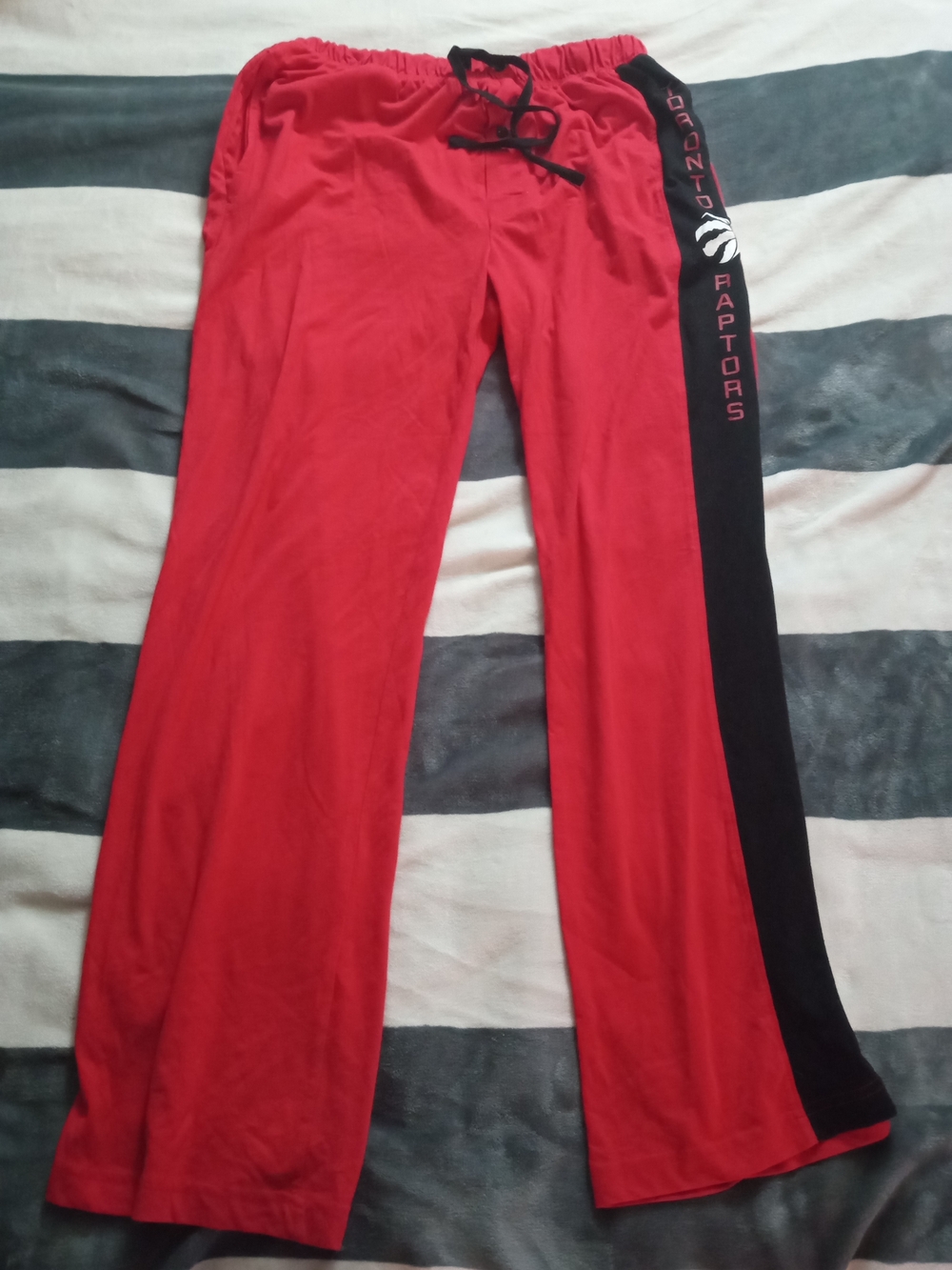 NBA Lounge Pants Red with Black Logo Tag Size Large